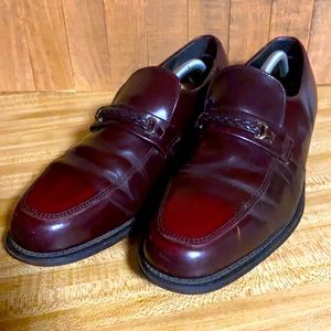 O’Sullivans vintage loafers. Burgundy to red fade